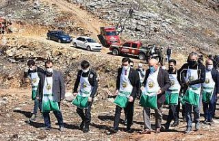 Karaisalı’da yanan ormanlık alana kızılçam...