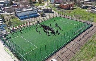Karaköprü kırsalında spor yatırımı