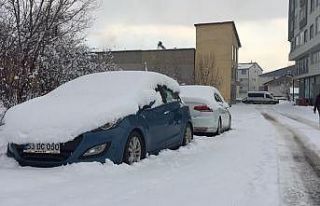 Karlıova güne yine karla uyandı, kar kamyonlarla...