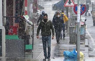 Kars’ta kar yağışı