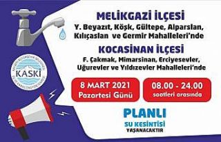 KASKİ, 11 mahallede su kesintisi yapacak