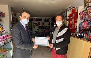 Kaymakam Alpay’dan kurallara uyan esnaflara teşekkür...