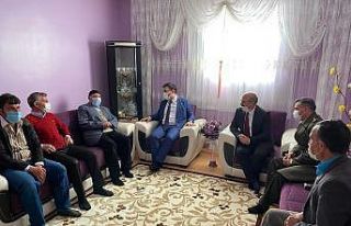 Kaymakam Dertlioğlu ve Başkan Sağlam’dan şehit...