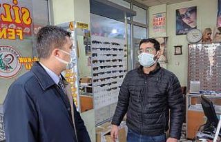 Kaymakam Öztürk korona virüs denetimine katıldı