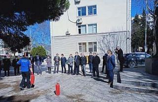 Kaymakamlıklarda tatbikat yapıldı