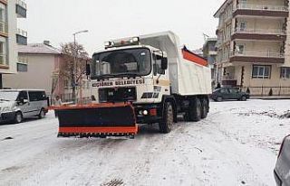Keçiören’de kar mesaisi
