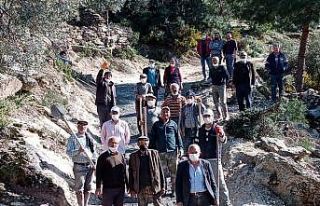 Kendi imkanlarıyla zeytinlik yollarını yaptırdı