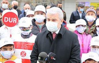 Kırmızı çizgilerle Kırşehir’de, yayalar için...