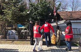 Kızılay ve SYDV’den ihtiyaç sahiplerine destek