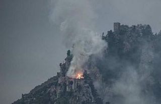 KKTC’deki St. Hilarion Kalesi’nde yangın