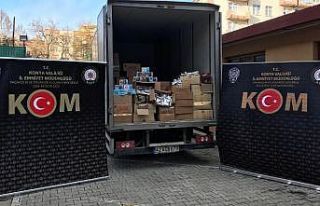 Konya’da 2 ton 713 kilo kaçak nargile tütünü...