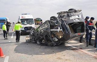 Konya’da otomobil devrildi: 4 yaralı