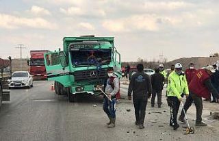 Konya’da tanker ile kamyon çarpıştı: 1 yaralı
