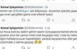 Konyasporlu yöneticiden tepki çeken Kocaman paylaşımı