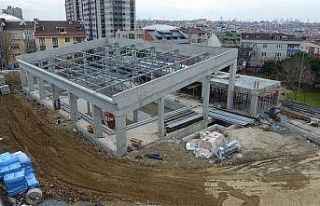 Küçükköy Yarı Olimpik Yüzme Havuzu’nun inşaatı...