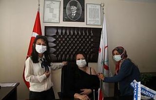 Kula’daki mahalle okulları öğretmenlerine aşılama...