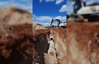 Kurşunlu Mezarlığı’nda alt yapı çalışması