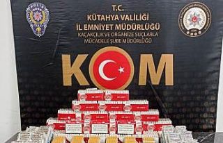 Kütahya’da 14 bin 860 adet kaçak makaron ele geçirildi