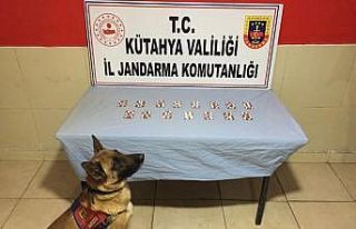 Kütahya’da 208 adet sentetik uyuşturucu hap ele...