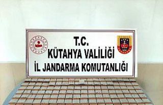 Kütahya’da 4 bin adet içi tütün doldurulmuş...