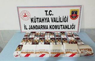 Kütahya’da 5 bin 200 adet makaron ele geçirildi