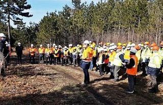 Kütahya’da Ağaçlandırma ve Silvikültür tatbikatları