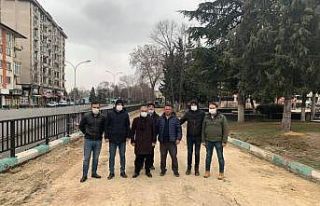 Kütahya’daki yan yol çalışması trafiği rahatlatacak