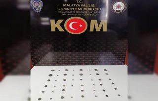 Malatya’da 47 adet sikke ele geçirildi