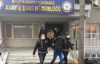 Malatya’da torbacı operasyonunda 3 tutuklama