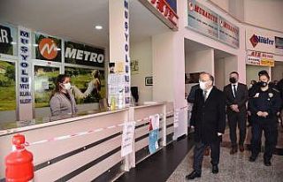 Manisa’da Şehirlerarası Otobüs Terminali denetlendi