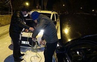 Mart ayında dondurucu soğuklar, araçlar çalışmadı