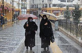 Mart ayında yağan lapa lapa kar güzel görüntüler...