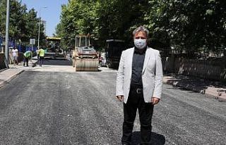 Melikgazi Belediyesi yol çalışmaları için malzeme...