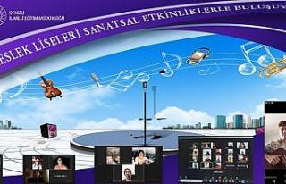 Meslek liseli öğrenciler sanatsal yönlerini online...