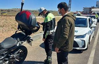 Midyat’ta droneli trafik denetimi