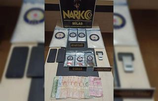 Milas’ta 1 kilo 620 gram metamfetamin ele geçirildi
