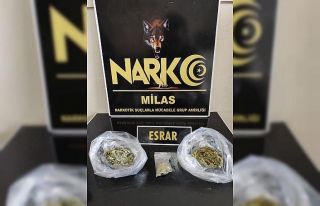 Milas’ta durdurulan araçtan uyuşturucu çıktı