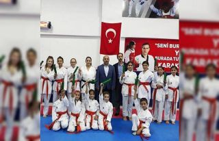 Minik karateciler geleceğe umutla bakıyor