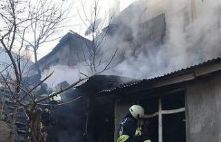Müstakil evdeki yangın paniğe neden oldu
