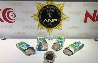 Narkotik köpeği Toma 2 kiloya yakın uyuşturucuyu...