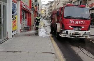 Nevşehir’de temizlik ekipleri iş başında