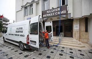 Nilüfer’deki camilerde bahar temizliği