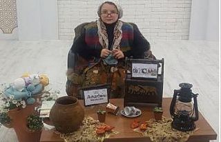 Nine, dede, torun masal çatısı altında buluştular