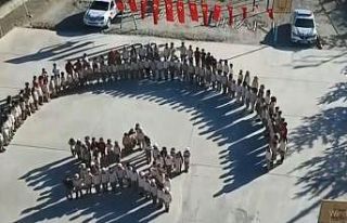 Öğrencilerden İstiklal Marşı’na anlamlı klip