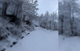 Ordu’da baharın ilk gününde kar sürprizi