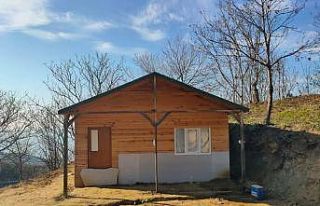 Ormana yapılan kulübede define ararken suçüstü...