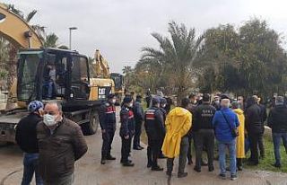 Otelde yıkım gerginliği