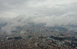 (Özel) İstanbul’da kar sonrası bulutların manzarası...