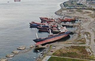 (Özel) Kartal’da rıhtıma bağlı olan kuru yük...