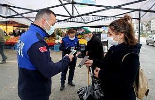Pazar yerlerinde korona denetimi sıklaştırıldı
